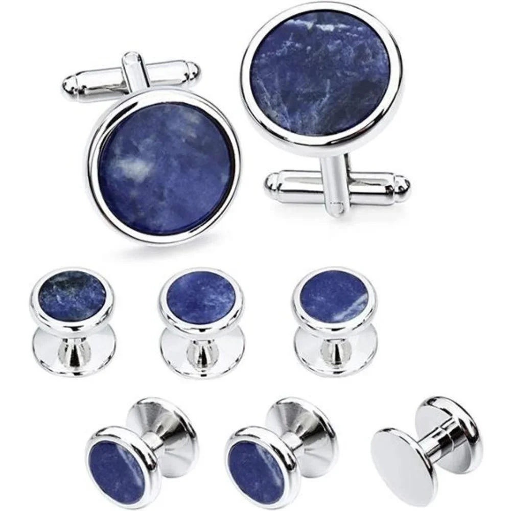Mother-of-Pearl Tuxedo Shirt Button and Cufflink Set